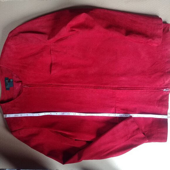 Vintage Danier made in Canada genuine red suede leather jacket Medium - Picture 8 of 16